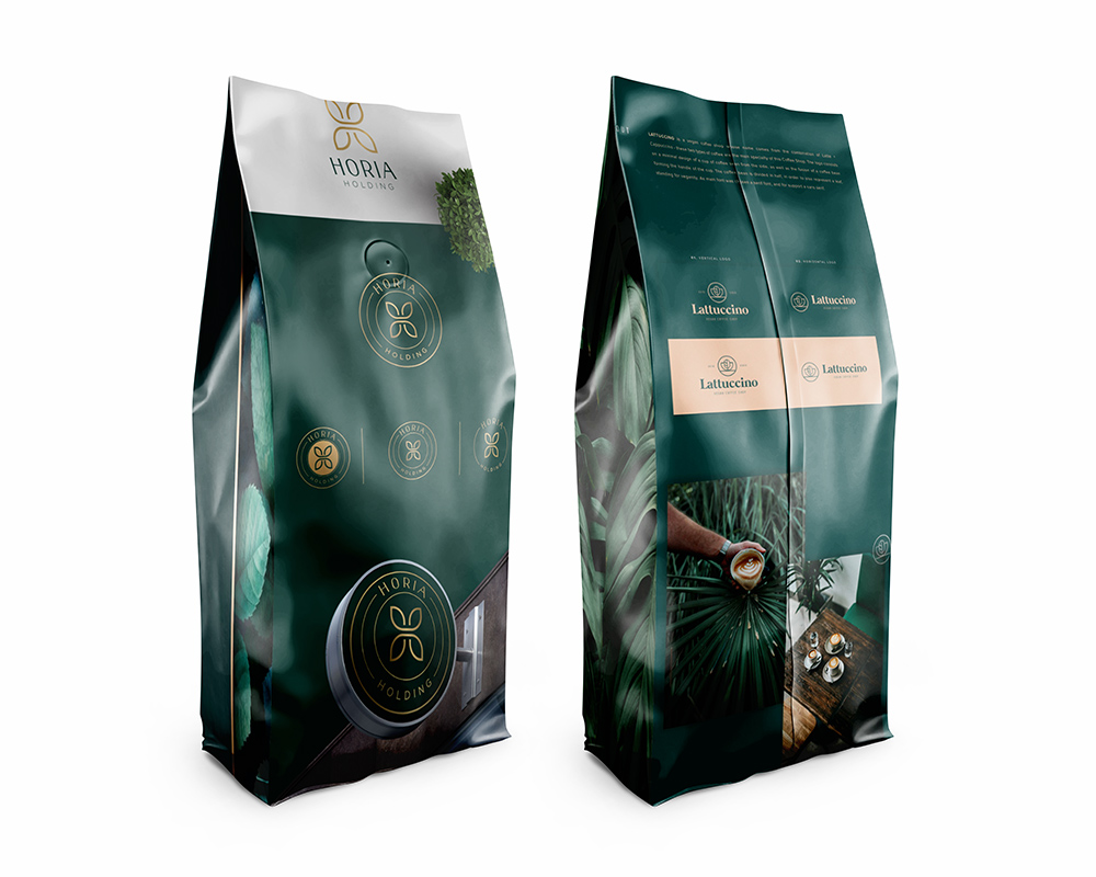 aluminum foil coffee roll bags with valve custom print water proof coffee side gusset bag